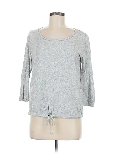 Pre-owned Ann Taylor Loft 3/4 Sleeve T-shirt In Gray