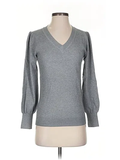 Pre-owned Ann Taylor Loft 3/4 Sleeve T-shirt In Gray