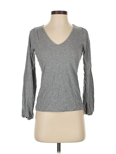 Pre-owned Ann Taylor Loft 3/4 Sleeve T-shirt In Gray