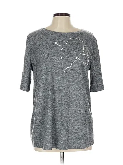 Pre-owned Ann Taylor Loft 3/4 Sleeve T-shirt In Gray