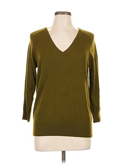 Pre-owned Ann Taylor Loft 3/4 Sleeve T-shirt In Green