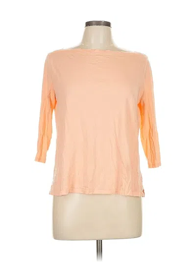 Pre-owned Ann Taylor Loft 3/4 Sleeve T-shirt In Orange