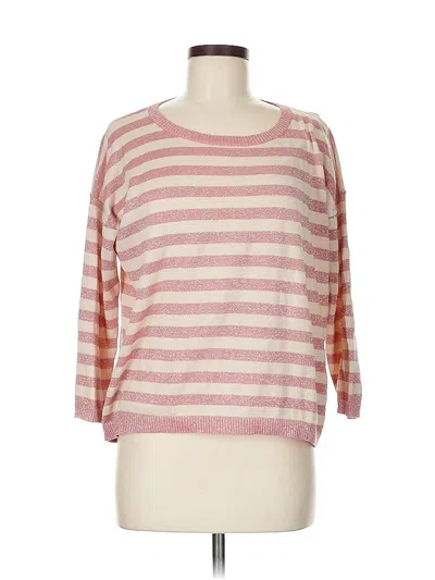 Pre-owned Ann Taylor Loft 3/4 Sleeve T-shirt In Pink