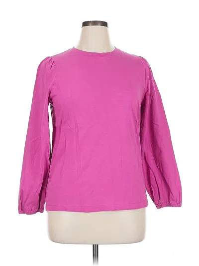 Pre-owned Ann Taylor Loft 3/4 Sleeve T-shirt In Pink