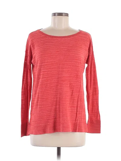 Pre-owned Ann Taylor Loft 3/4 Sleeve T-shirt In Red
