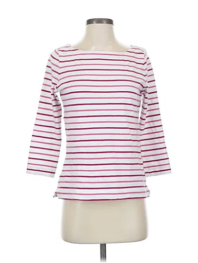 Pre-owned Ann Taylor Loft 3/4 Sleeve T-shirt In Red