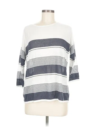 Pre-owned Ann Taylor Loft 3/4 Sleeve T-shirt In White