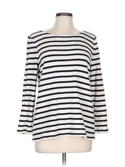 Pre-owned Ann Taylor Loft 3/4 Sleeve T-shirt In White