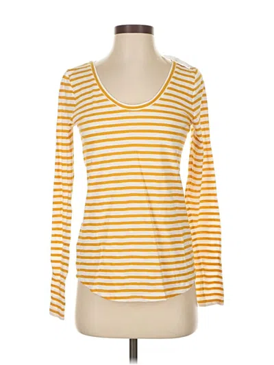Ann Taylor Loft 3/4 Sleeve T-shirt In Yellow