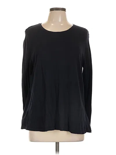 Pre-owned Ann Taylor Loft 3/4 Sleeve T-shirt In Black