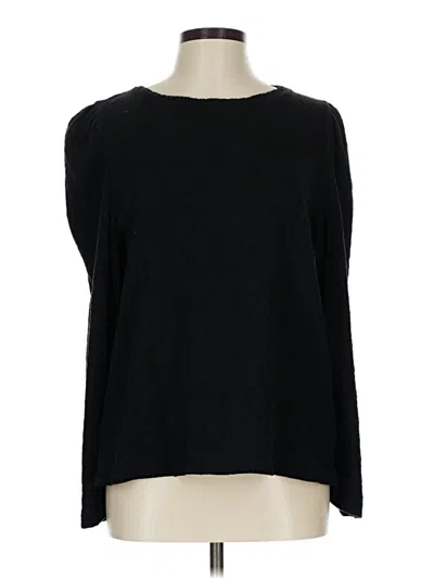 Pre-owned Ann Taylor Loft 3/4 Sleeve T-shirt In Black