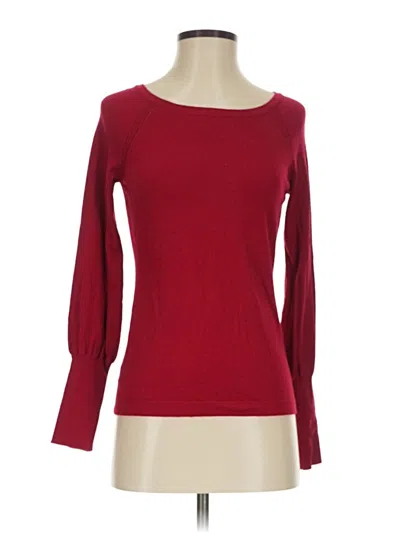 Pre-owned Ann Taylor Loft 3/4 Sleeve T-shirt In Burgundy