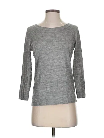 Pre-owned Ann Taylor Loft 3/4 Sleeve T-shirt In Gray