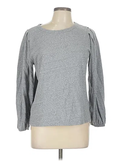 Pre-owned Ann Taylor Loft 3/4 Sleeve T-shirt In Gray