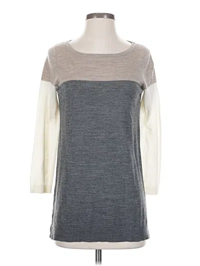 Pre-owned Ann Taylor Loft 3/4 Sleeve T-shirt In Gray