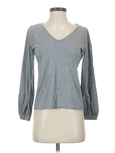 Pre-owned Ann Taylor Loft 3/4 Sleeve T-shirt In Gray