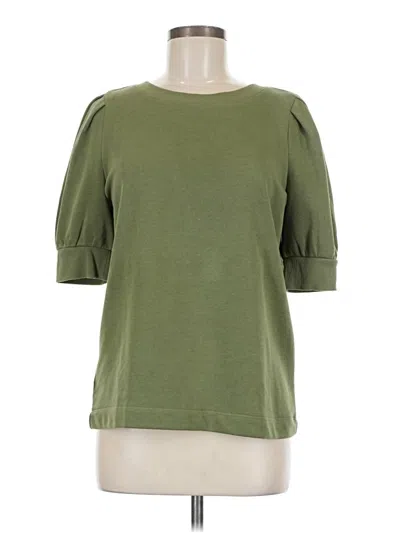 Pre-owned Ann Taylor Loft 3/4 Sleeve T-shirt In Green
