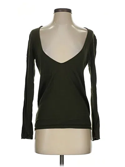 Pre-owned Ann Taylor Loft 3/4 Sleeve T-shirt In Green