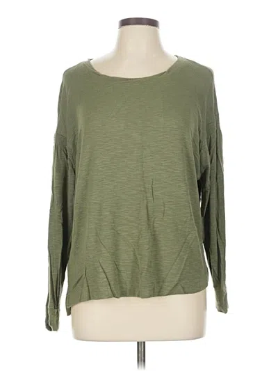 Pre-owned Ann Taylor Loft 3/4 Sleeve T-shirt In Green