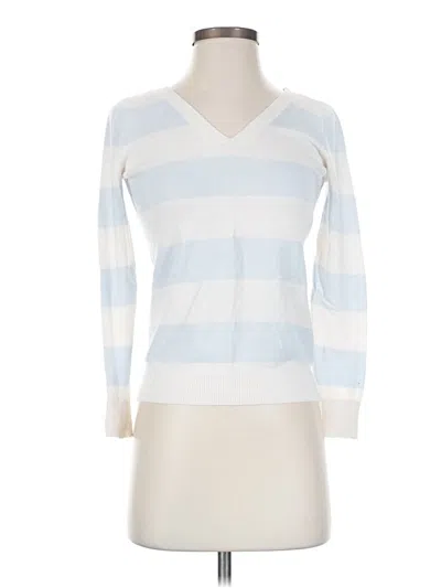 Pre-owned Ann Taylor Loft 3/4 Sleeve T-shirt In Ivory