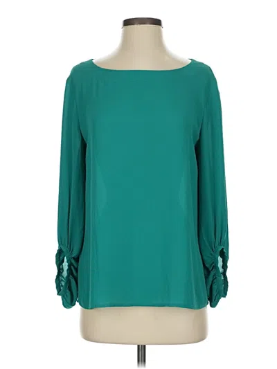 Pre-owned Ann Taylor Loft 3/4 Sleeve T-shirt In Teal