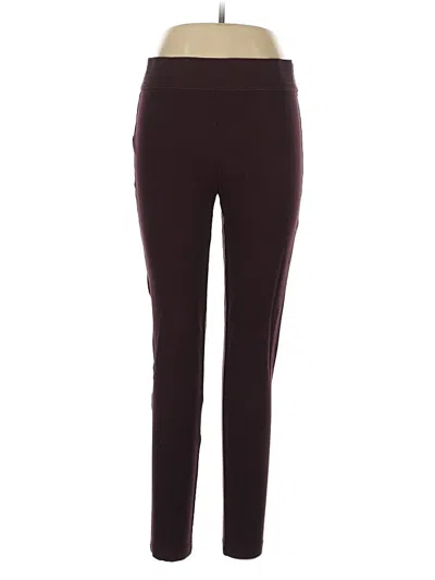 Pre-owned Ann Taylor Loft Active Pants In Burgundy