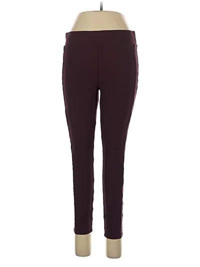 Pre-owned Ann Taylor Loft Active Pants In Burgundy