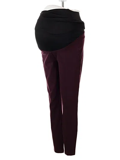 Pre-owned Ann Taylor Loft Active Pants In Burgundy