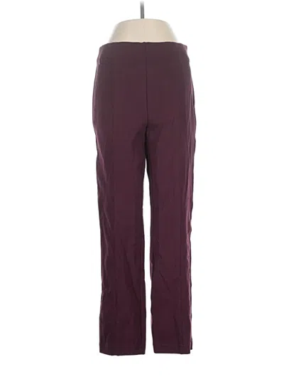 Pre-owned Ann Taylor Loft Active Pants In Burgundy