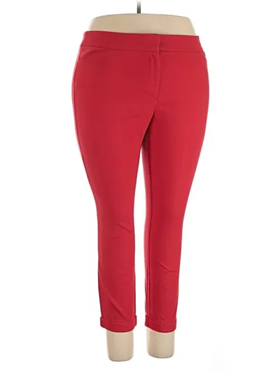 Pre-owned Ann Taylor Loft Active Pants In Red