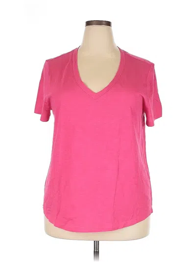Pre-owned Ann Taylor Loft Active T-shirt In Pink