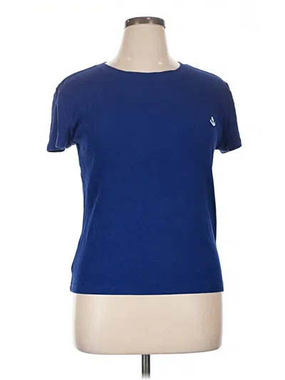 Pre-owned Ann Taylor Loft Active T-shirt In Blue