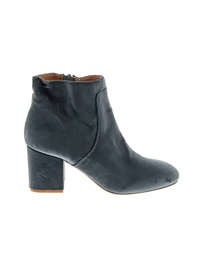 Pre-owned Ann Taylor Loft Ankle Boots In Blue