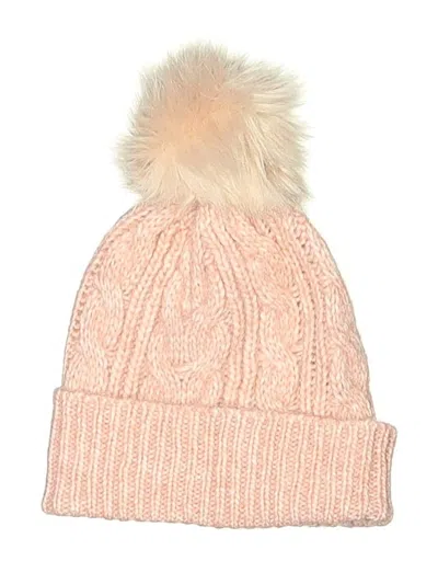 Pre-owned Ann Taylor Loft Beanie Hat In Pink