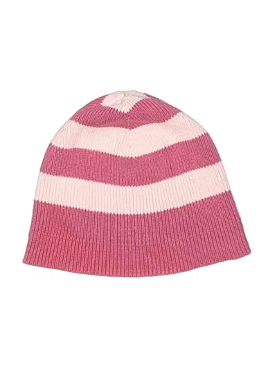 Pre-owned Ann Taylor Loft Beanie Hat In Pink