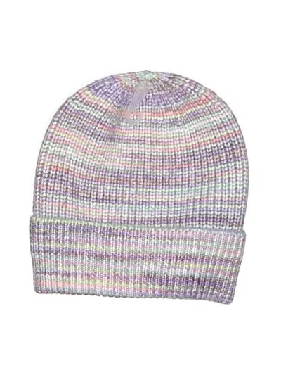 Pre-owned Ann Taylor Loft Beanie Hat In Purple
