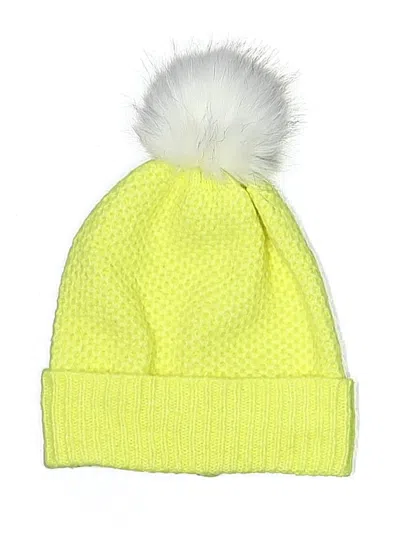 Pre-owned Ann Taylor Loft Beanie Hat In Yellow