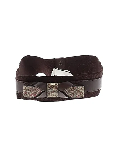 Pre-owned Ann Taylor Loft Belt In Burgundy