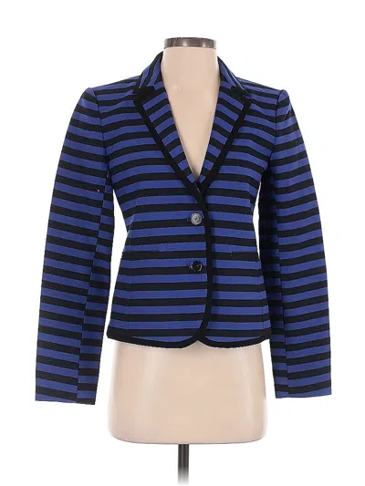 Pre-owned Ann Taylor Loft Blazer Jacket In Blue