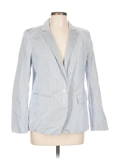 Pre-owned Ann Taylor Loft Blazer Jacket In Blue