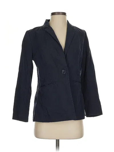Pre-owned Ann Taylor Loft Blazer Jacket In Blue