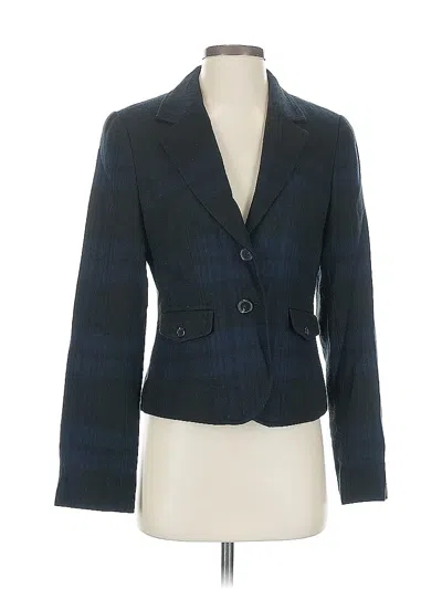 Pre-owned Ann Taylor Loft Blazer Jacket In Blue