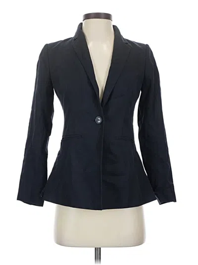 Pre-owned Ann Taylor Loft Blazer Jacket In Blue