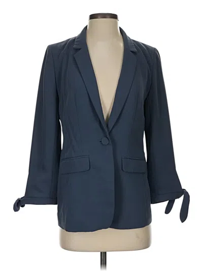 Pre-owned Ann Taylor Loft Blazer Jacket In Blue