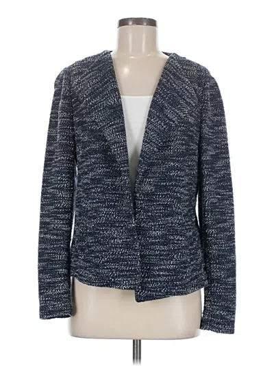 Pre-owned Ann Taylor Loft Blazer Jacket In Blue
