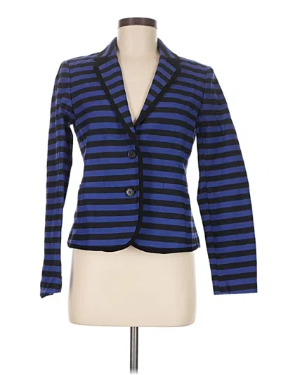 Pre-owned Ann Taylor Loft Blazer Jacket In Blue