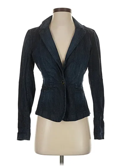 Pre-owned Ann Taylor Loft Blazer Jacket In Blue