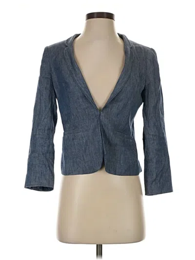 Pre-owned Ann Taylor Loft Blazer Jacket In Blue