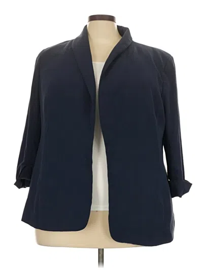 Pre-owned Ann Taylor Loft Blazer Jacket In Blue