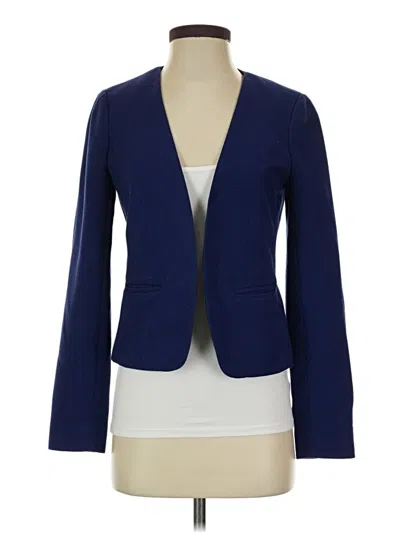 Pre-owned Ann Taylor Loft Blazer Jacket In Blue